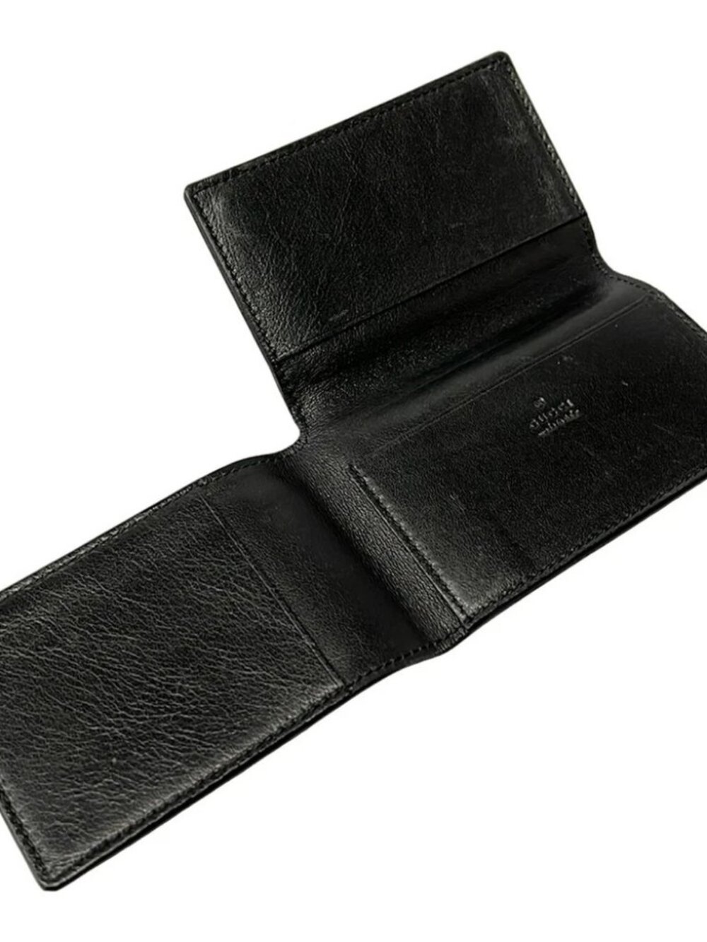 GUCCI - 0302067 Black Leather Business Card Holder - Picture 3 of 4